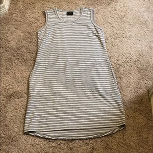 32 Degrees Ladies Sleeveless Dress Grey/White